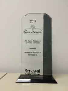 Renewal by Andersen of Northeast PA wins Green Diamond Award